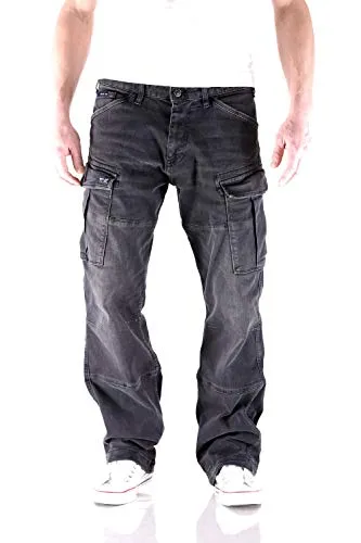 Big Seven Brian Mystic Silk Light Cargo Herren Jeans W33/L32 - Stylische Comfort Fit Cargo-Jeans mit praktischen Oberschenkeltaschen und verstellbaren Beinenden. Ideal für den lässigen Look und den täglichen Einsatz.