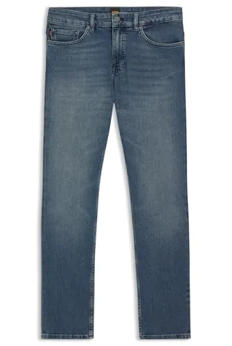 BOSS ORANGE Slim-fit-Jeans "Delaware" Herren, Gr. 34, Länge 34 - Hochwertige Herren-Slim-fit-Jeans von BOSS ORANGE in medium blau. Bequem und pflegeleicht dank elastischem Denim-Material, ideal für lässige bis stilvolle Outfits.