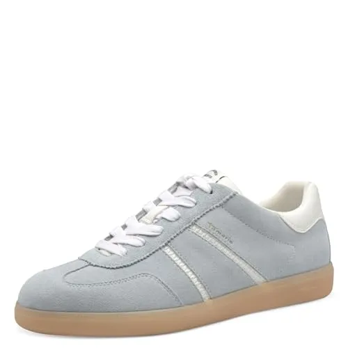 Tamaris Damen Klassische Ballerinas - Damen-Ballerinas mit TOUCHit-Fußbett für optimalen Komfort, klassisch elegant in Light Blue, ideal für stilvolle Freizeitlooks.