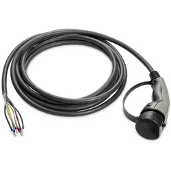 Ratio Electric Ersatzladekabel E-line Typ 2 16A/400V 11kW - Elektroauto Ladekabel, 5m lang, fest verdrahtet und ideal für schnelles Laden mit 11 kW bei 16 A.