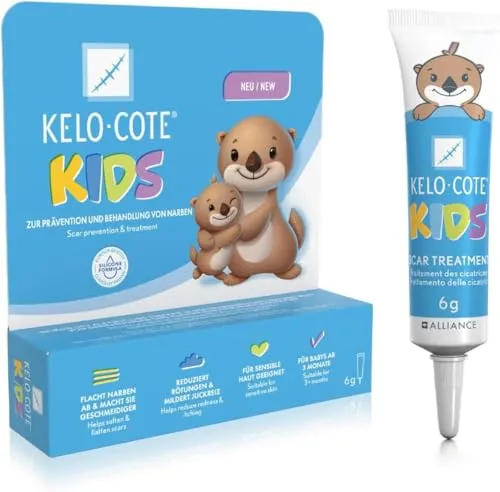 Kelo-Cote Kids Narbengel - Arzneimittel zur Behandlung frischer Narben bei Babys ab 3 Monaten, reduziert Rötungen und Juckreiz, sorgt für flache und geschmeidige Narben.