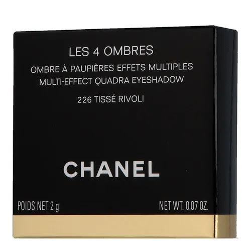 Chanel Les 4 Ombres de Chanel Nr.226 Tisse Rivoli - Luxuriöser Lidschatten - Lidschatten mit 4 harmonischen Farbtönen, ideal für kreative Augen-Make-ups und langanhaltenden Glanz.