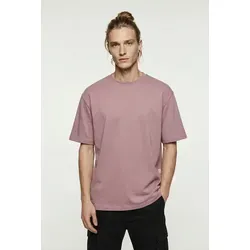 ONLY & SONS Rundhalsshirt ONSFRED RLX SS TEE Baumwolle, relaxed fit lila S (48)