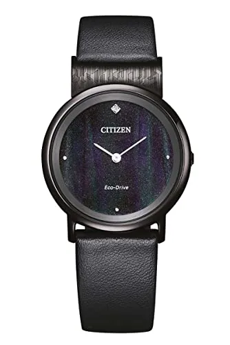 Citizen EG7095-13E Eco-Drive Elegance 31mm - Elegante Damenarmbanduhr - Elegante Solar-Armbanduhr für Damen mit Titan-Gehäuse, Saphirglas und edlem schwarzen Ziffernblatt. Ein stilvolles Accessoire, das Eleganz und modernes Design vereint.