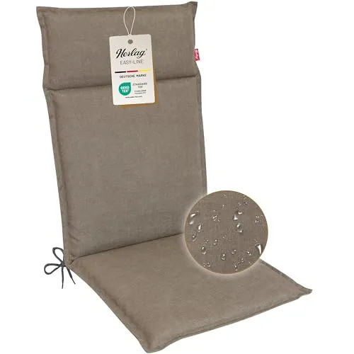 Herlag Hochlehnerauflage Bea - Gartenstuhlauflage mit wasserabweisendem und fleckgeschütztem Material, ideal für komfortables Sitzen im Freien. Maße: 120x50x4,5cm, handgefertigt in Polen.
