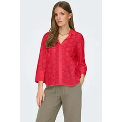 JACQUELINE de YONG Blusenshirt JDYTALLIE - Blusen, trendiges Hemd mit Lochstickerei, atmungsaktiv aus 100% Baumwolle und ideal für einen stylishen Look.