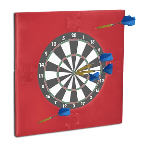Dartscheibe Schutzring - Quadratischer Dart Auffangring - Weiteres Zubehör für Dartspieler, schützt Wände zuverlässig und ist aus leichtem Schaumstoff gefertigt.