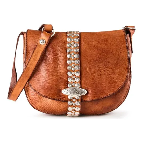Campomaggi Linda Umhängetasche 22 cm aus Leder in Braun - Elegante Campomaggi Umhängetasche aus hochwertigem Leder. Mit praktischem Druckknopfverschluss und verstellbarem Umhängeriemen für vielseitigen Tragekomfort. Perfekt für stilbewusste Damen!