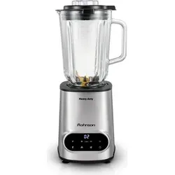 Rohnson R-5344 Heavy Duty Standmixer - Leistungsstarker Standmixer mit 1600 W, 10 Geschwindigkeiten und Puls-Funktion. Ideal für Smoothies, Püree und Eiszerkleinerung. Inkl. 1,5 l Glasbehälter für vielseitige Zubereitung.