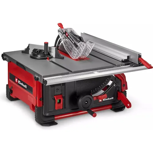 Einhell TE-TS 10 T Tischkreissäge 254mm 1800W - Leistungsstarke Tischkreissäge für präzise Schnitte in Holz und Plattenmaterial. Mit höhenverstellbarem Sägeblatt und integrierter Absaugmöglichkeit für einen sauberen Arbeitsplatz.