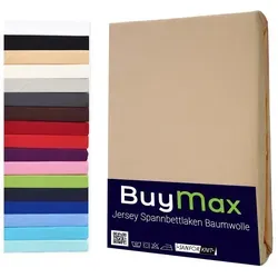 Buymax® Wasserbett Spannbettlaken Stretch 180x200-200x220 cm - Hochwertiges Spannbettlaken aus 97% Baumwolle, ideal für Wasser- und Boxspringbetten. Perfekte Passform und pflegeleicht: waschbar bis 60 °C und trocknergeeignet. Ein Must-Have für Ihren Schlafkomfort!