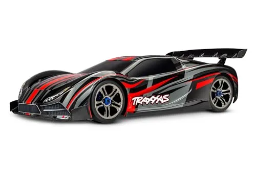 Traxxas 64077-3 XO-1 Brushless Supercar 160 km/h - RC-Modelle mit TSM-Technologie für präzise Kontrolle und beeindruckende Geschwindigkeit, erhältlich in der Farbe rot.