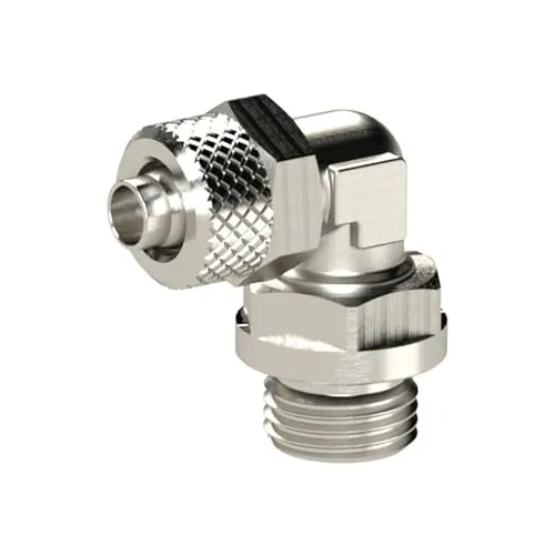 RIEGLER 110544-13.505-5 Winkel-Einschraubverschraubung nicht drehbar, M5 a., Schlauch 5/3, 1Stk