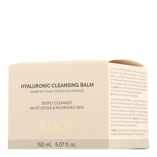 BABOR Hyaluronic Cleansing Balm 150 ml - Porentief reinigende Gesichtsreinigung - Gesichtsreinigung mit Hyaluronic Cleansing Balm von BABOR, der sanft Schmutz entfernt und die Feuchtigkeitsbalance der Haut bewahrt. Ideal für tägliche Pflege!