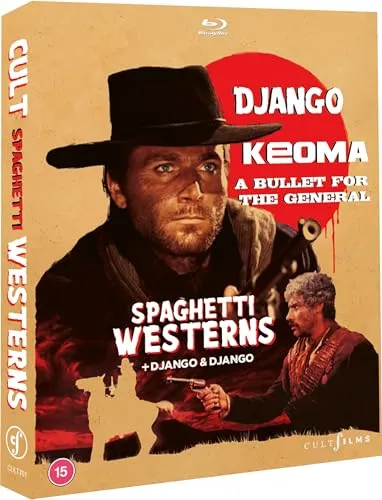 Cult Spaghetti Westerns Boxset (Django & Tarantino Bonus + Keoma + Bullet for the General (Region Free) [Blu-ray]