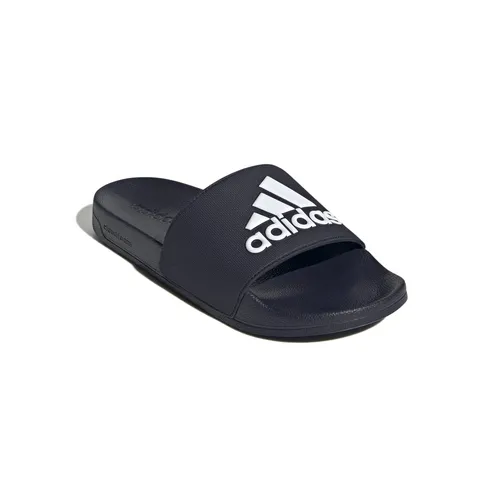 adidas Adilette Shower Sandalen - Blau - Größe 4 - Badeschuhe mit bequemem Fußbett, ideal für den Einsatz im Schwimmbad oder am Strand.