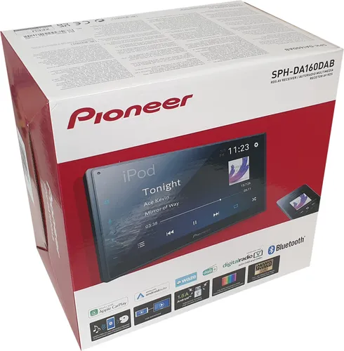 Pioneer SPH-DA160DAB - Digital Media-Receiver, vielseitige Konnektivität und modernes Design für optimales Entertainment im Auto