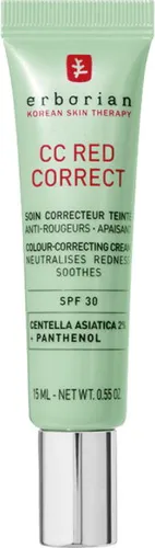 Erborian CC Red Correct Crème SPF 30 - 15 ml - Die Erborian CC Red Correct Crème ist eine innovative Hybrid-Creme zur optischen Korrektur von Rötungen. Mit grünen Pigmenten sorgt sie für einen ebenmäßigen Teint und bietet leichten Schutz vor UV-Strahlen.