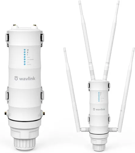 WAVLINK Outdoor WLAN Access Point - Dual-Band Repeater für Garten und Indoor; wetterfestes Gehäuse und bis zu 867 Mbit/s für nahtloses HD-Streaming und Online-Gaming.