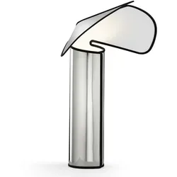 Chiara Tischleuchte Aluminium/Anthrazit - Elegante Tischleuchte mit skulpturalem Design, dimmbar und mit stabilisierendem Gummirand. Ideal für stimmungsvolle Beleuchtung in jedem Raum.
