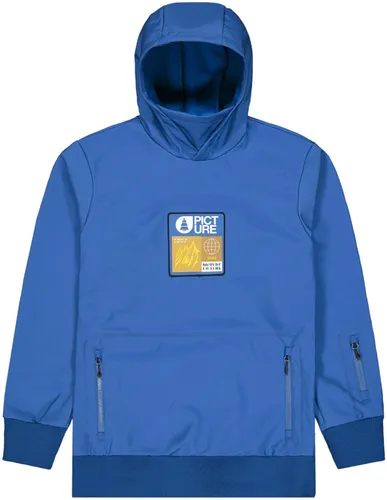 Picture Parker Jacket - Softshellpullover Gr S blau - Lässiger Softshellpullover für Skifahrer und Snowboarder, winddicht und atmungsaktiv für optimalen Komfort auf der Piste.