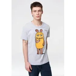 Logoshirt® TV I Die Sendung mit der Maus I T-Shirt für Damen & Herren I grau-meliert I Größe L - OFFIZIELL LIZENZIERTES T-SHIRT: Bequemes Shirt mit Rundhals-Ausschnitt und hochwertigem Druck - ideal für Fans der Sendung mit der Maus. Aus 100% Baumwolle für angenehmen Tragekomfort.