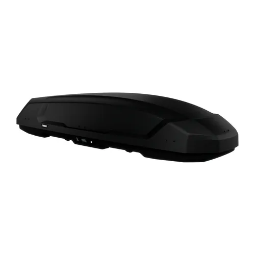 Thule Force 3 XXL Sport Black Matte Dachbox - Gepäckträger mit aerodynamischem Design, das Kraftstoffverbrauch senkt und einfachen Zugang von beiden Seiten bietet. Ideal für Familien und Vielreisende.
