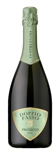 Doppio Passo Prosecco DOC Extra Dry - Prämierter Schaumwein aus Italien (1 x 0,75l) - Erleben Sie den vollmundigen Doppio Passo Prosecco Superiore mit fruchtigen Aromen von Pfirsich und Apfel. Ideal als Aperitif oder zu süßen Desserts bei optimaler Trinktemperatur.