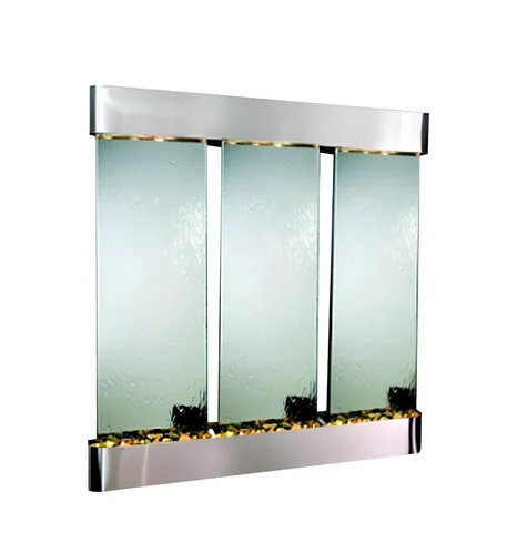 Wasser Wand Water Wall Säule – Modernes Wasserdesign für Ihr Zuhause - Stilvolle Wasserwand aus Acryl und Edelstahl, ideal für Wohnzimmer oder Arbeitszimmer. Mit LED-Beleuchtung und einfacher Wandmontage bringt sie beruhigende Wasserakzente in jeden Raum.