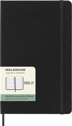 Moleskine 2027 18-Monats-Wochenplaner - Praktischer 18-Monats-Wochenplaner von Moleskine, ideal für die Planung Ihrer Termine. Mit horizontalem Layout für eine übersichtliche Wochenansicht.