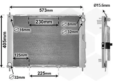 Van Wezel Kühlmodul 4300M405 - Autoteile, hochwertiges Kühlmodul für optimale Motorleistung und effiziente Kühlung im Fahrzeug.