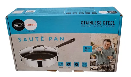 Tefal Schmorpfanne by Jamie Oliver Quick & Easy - Hochwertige Schmorpfanne für alle Herdarten, inklusive Induktion. Antihaftbeschichtung und wärmeisolierter Griff für sicheres Kochen und einfache Reinigung.