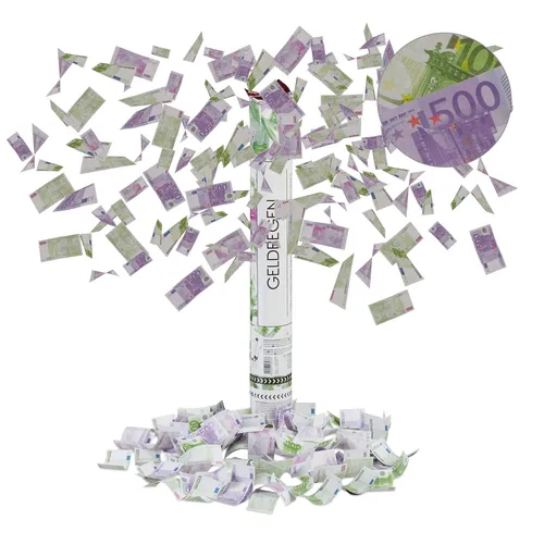 Party popper Konfettikanone Geldregen Kanone Geburtstags Konfetti 40 cm 10 Stück