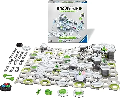 GraviTrax Power Starterset Switch - Baukästen & Bausteine, flexibel erweiterbare Kugelbahn mit Fernsteuerung per Controller für grenzenlosen Spielspaß