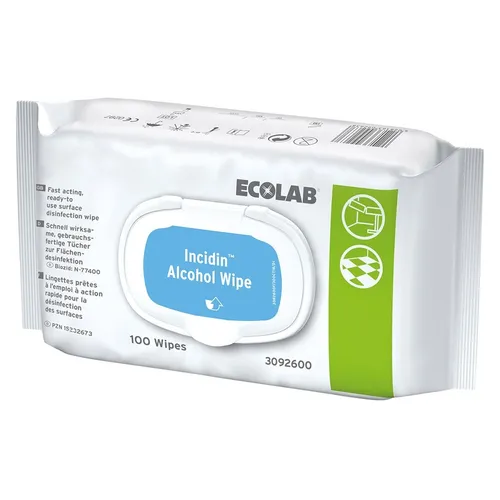 Incidin Alcohol Wipes Tü 6x100St - Praktische Desinfektionstücher für die schnelle und einfache Reinigung, ideal für den Einsatz im Haushalt.