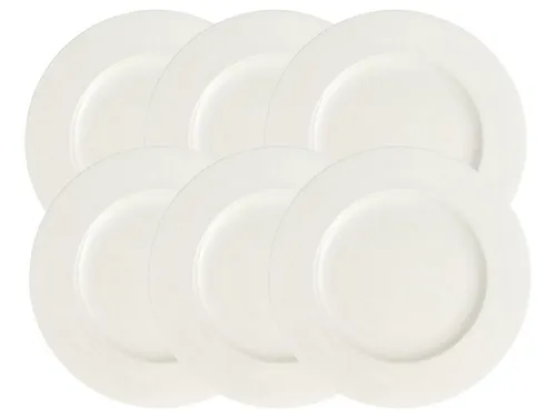 Villeroy & Boch Teller-Set Royal Speiseteller 29 cm Set 6 - Elegantes Teller-Set mit sechs Speisetellern aus Premium Bone Porcelain, ideal für festliche Anlässe und den täglichen Gebrauch. Zeitlose Eleganz für Ihre Tischdekoration von Villeroy & Boch.