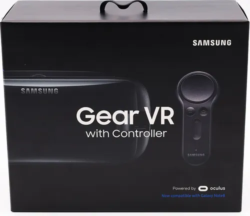 Samsung Gear VR SM-R325 VR Brille mit Controller in Grau - VR-Brille für Smartphone mit ergonomischem Design und weichem Schaumpolster für maximalen Komfort, inkl. Controller für intuitive Steuerung und packende virtuelle Erlebnisse.