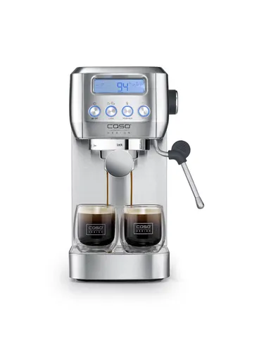 CASO EspressoGourmet Crema - Premium Siebträgermaschine mit Milchaufschäumer - Hochwertige Siebträgermaschine mit 20 bar ULKA-Pumpe für perfekten Espresso und cremigen Milchschaum. Ideal für Kaffeeliebhaber, die Vielfalt und Qualität schätzen.