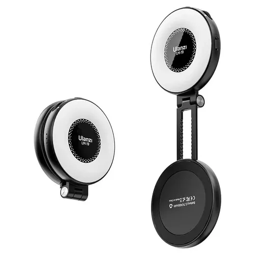 Ulanzi LM19 Smartphone Ringlicht mit Magsafe U-LM19 - Das Ulanzi LM19 Smartphone Ringlicht bietet ein weiches, schmeichelhaftes Licht für perfekte Aufnahmen. Ideal für Vlogs und Selfies, sorgt es für eine gleichmäßige Ausleuchtung und hebt deine besten Merkmale hervor.