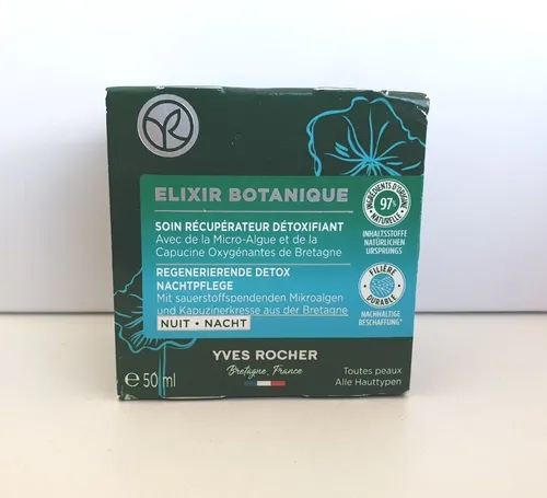Yves Rocher Elixir Botanique Regenerierende Nachtpflege Nacht anti Falten Creme