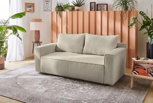 Jockenhöfer Gruppe Schlafsofa Ron, B: 185 cm, Liegefl. 82x200 cm, mit Bettfunktion & Bettkasten, Federkern