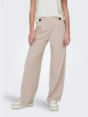 JDY Damen JDYGEGGO New Long Pant JRS NOOS Hose - Damen-Hosen in Chateau Gray mit schwarzen Knöpfen, seitlichen Eingrifftaschen und abgesteppter Kante für einen modernen Look.