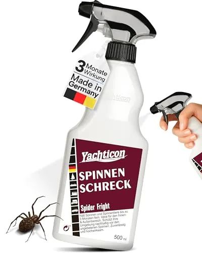 YACHTICON Spinnen Schreck Spray 500ml - Insektenspray zur effektiven Abwehr von Spinnen, haustiersicher und ideal für Innen- und Außenbereiche.