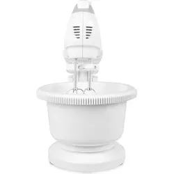Küchenroboter im Italian Design - Küchenmaschine mit 200 W Leistung, 5 Geschwindigkeiten und Turbo-Funktion. Ideal für das Kneten von Teigen und das Schlagen von Cremes. Inklusive Mischglas und vielseitigen Misch- und Knetstäben.