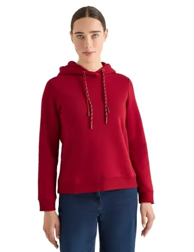 Cecil Damen Hoodie mit Stickerei - Stylischer Hoodie mit Kapuze und seitlichen Tape-Details für einen modernen Look. Ideal für lässige Outfits und angenehmen Tragekomfort dank hochwertiger Materialien.
