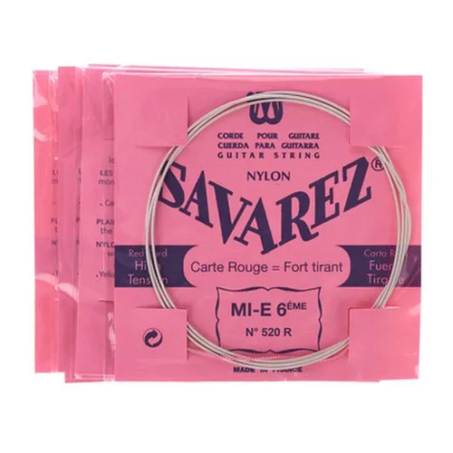 Savarez 520R Classic Guitar Strings - Zubehör für Gitarre & Bass, Saiten Set für Konzertgitarre mit starker Spannung für brillanten Klang und Langlebigkeit.