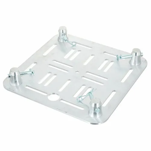 Global Truss F34 BASE ML Bodenplatte alu - Aluminium Bodenplatte für F34/F34P Traversen, sicher und zeitsparend mit Fräsungen für direkte Befestigung von Movinglights, ideal für Licht- und Bühnentechnik.