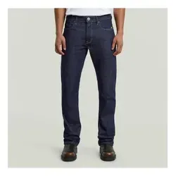 G-Star Herren Mosa Straight Jeans - Stay Raw Denim, Blau, 34W/34L - Hochwertige Jeans aus lederartigem Papiergewebe mit 5 Taschen und Nietenverstärkungen, ideal für den lässigen Look und optimalen Tragekomfort.