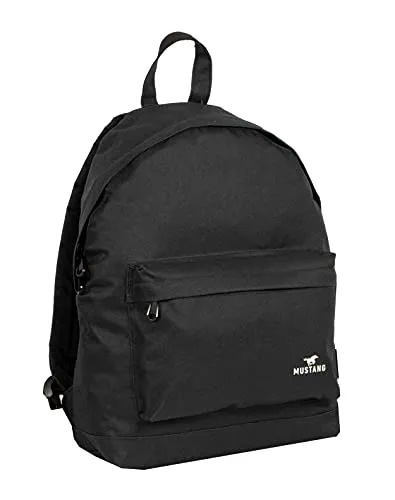 MUSTANG Turin Backpack Sport Rucksack Schwarz - Der MUSTANG Turin Backpack Sport Rucksack überzeugt mit geräumigem Hauptfach für DIN A4, modischem Design und verstellbaren Schultergurten. Ideal für Freizeit und unterwegs!