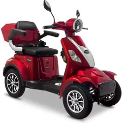 Rolektro E-Quad 25 V.3 - 1000W Elektro-Quad in Rot, 60V-30Ah Akku für bis zu 80 km Reichweite und ohne Helmpflicht bei angelegtem Gurt